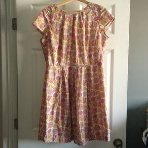 Brooks brothers, size 14P, beige pink yellow